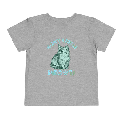 Stress Meowt - Unisex Toddler/Kid - Front  Print on Light & Dark Tees 👕