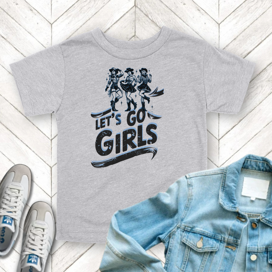 Let's Go Girls - Unisex Toddler/Kid - Front Print on Light & Dark Tees 👕