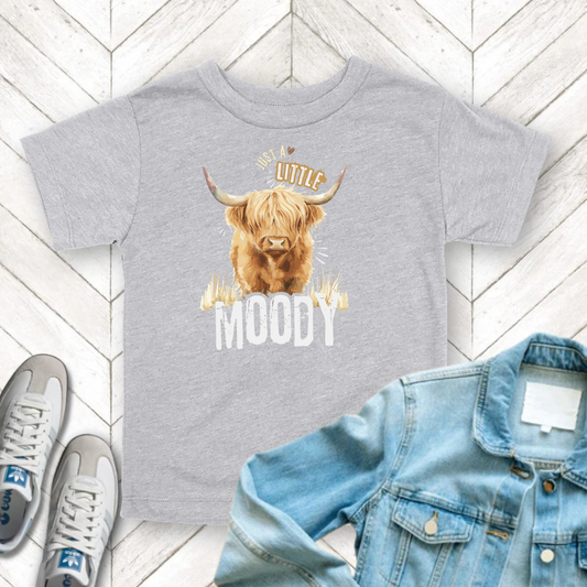Moody - Unisex Toddler/Kid - Front Print on Light & Dark Tees 👕