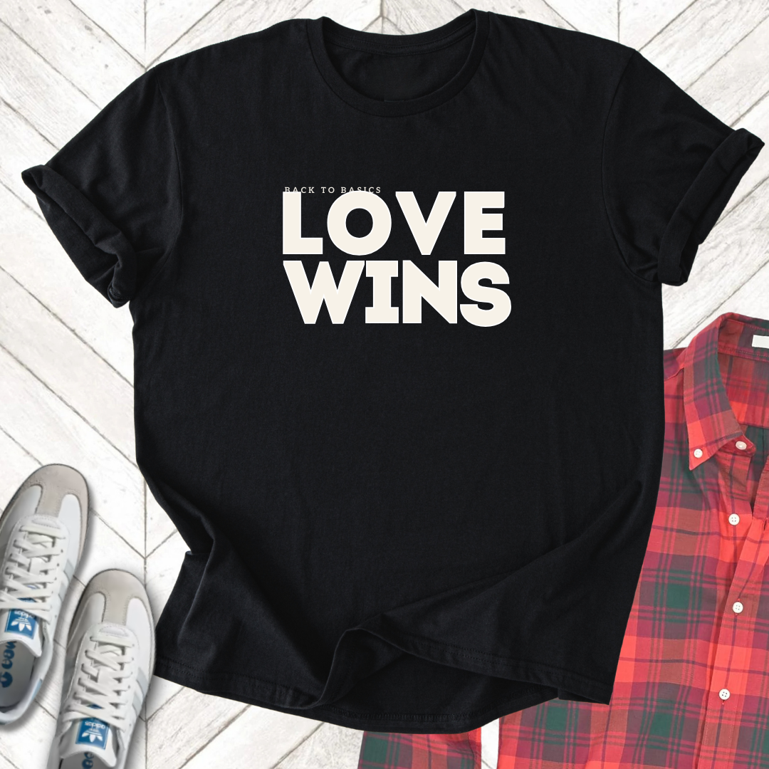 Love Wins - Unisex - On Dark and Light Colored Tee👕