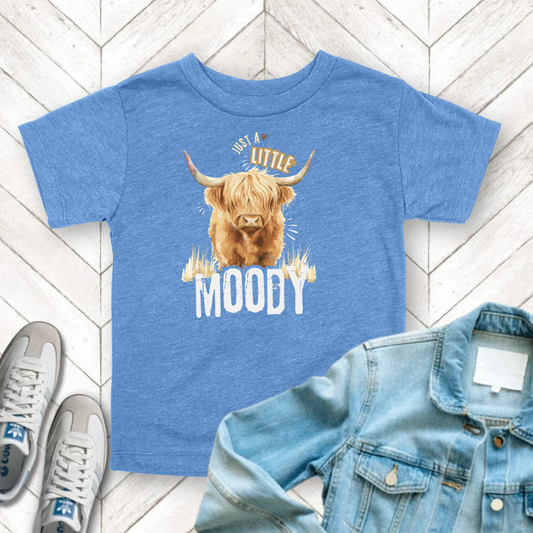 Moody - Unisex Toddler/Kid - Front Print on Light & Dark Tees 👕
