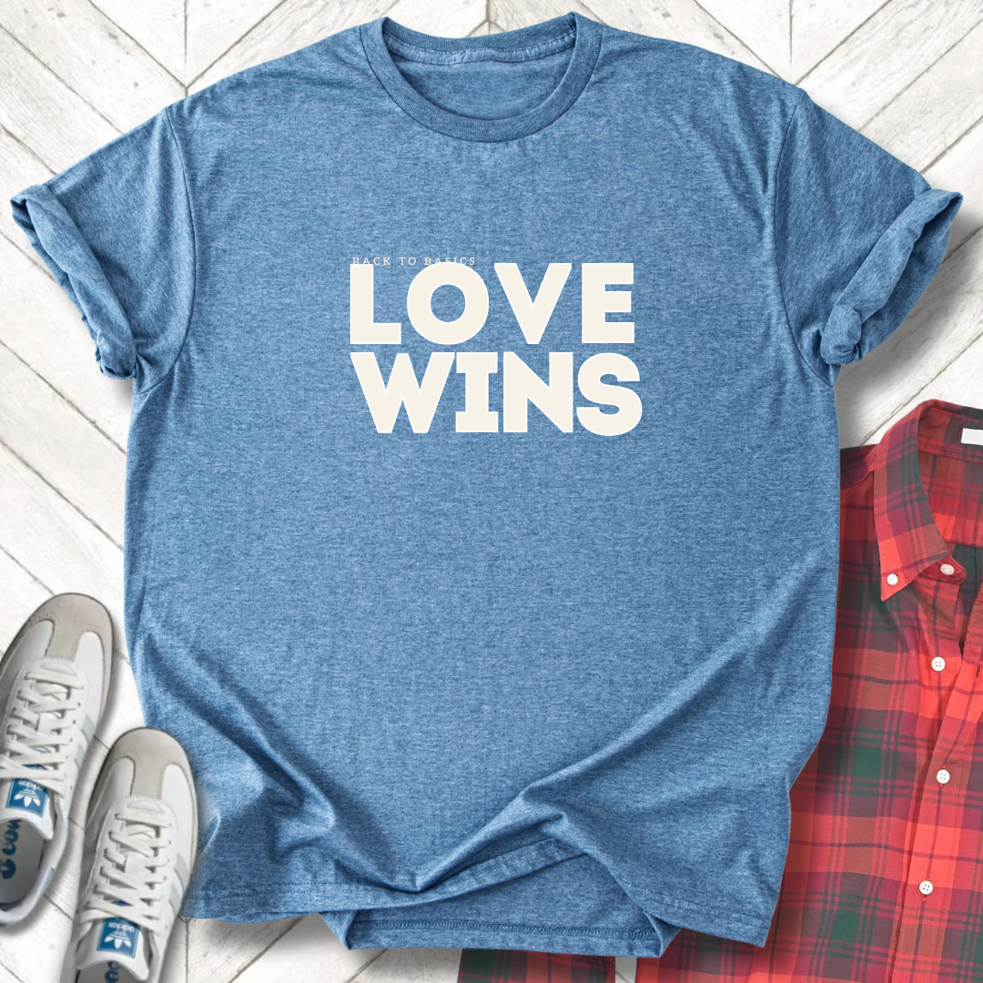 Love Wins - Unisex - On Dark and Light Colored Tee👕