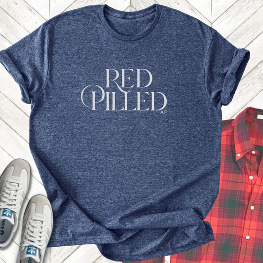 Red Pilled - Unisex - On Dark and Light Colored Tee👕