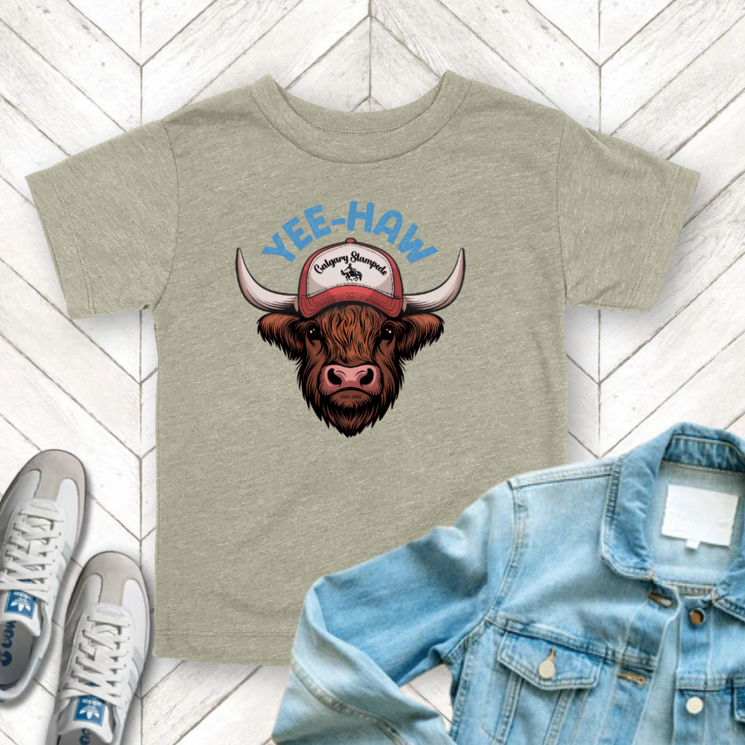 Yee Haw - Unisex Toddler/Kid - Front Print on Light & Dark Tees 👕