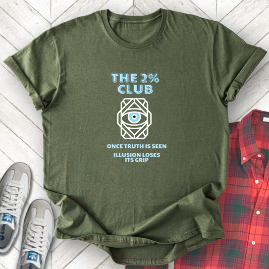 The 2% Club - Unisex - On Dark and Light Colored Tee👕