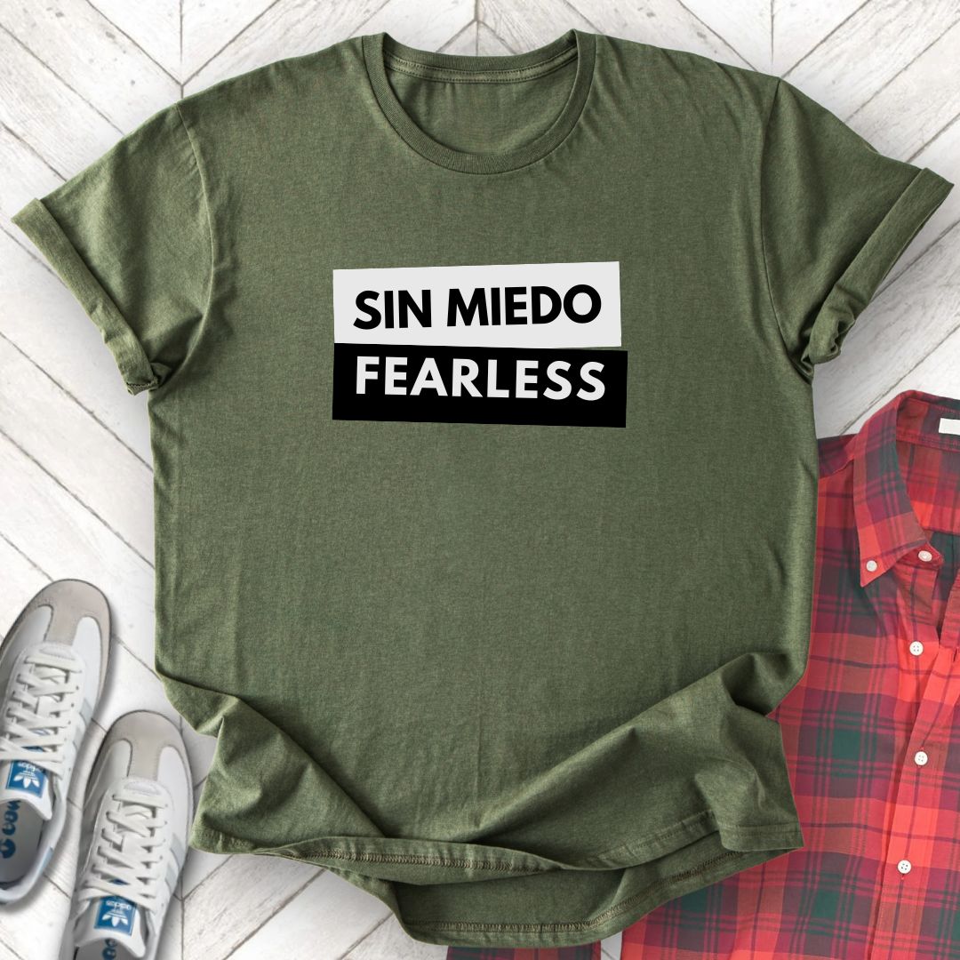 Sin Miedo - Unisex - On Dark and Light Colored Tee👕