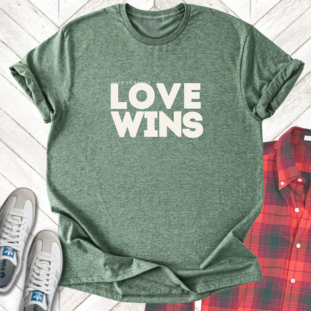 Love Wins - Unisex - On Dark and Light Colored Tee👕