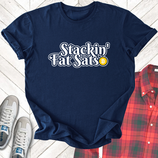 Stakin Sats - Unisex - On Dark and Light Colored Tee👕