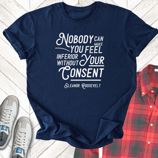 Inferior Without Concent - Unisex - On Dark and Light Colored Tee👕