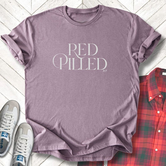 Red Pilled - Unisex - On Dark and Light Colored Tee👕