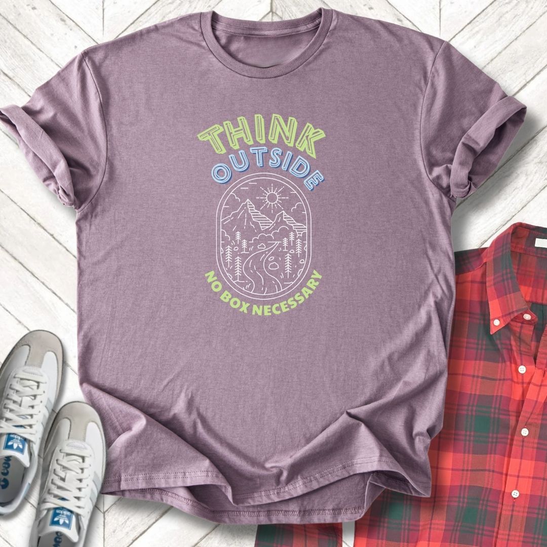 Think Outside - Unisex - On Dark and Light Colored Tee👕
