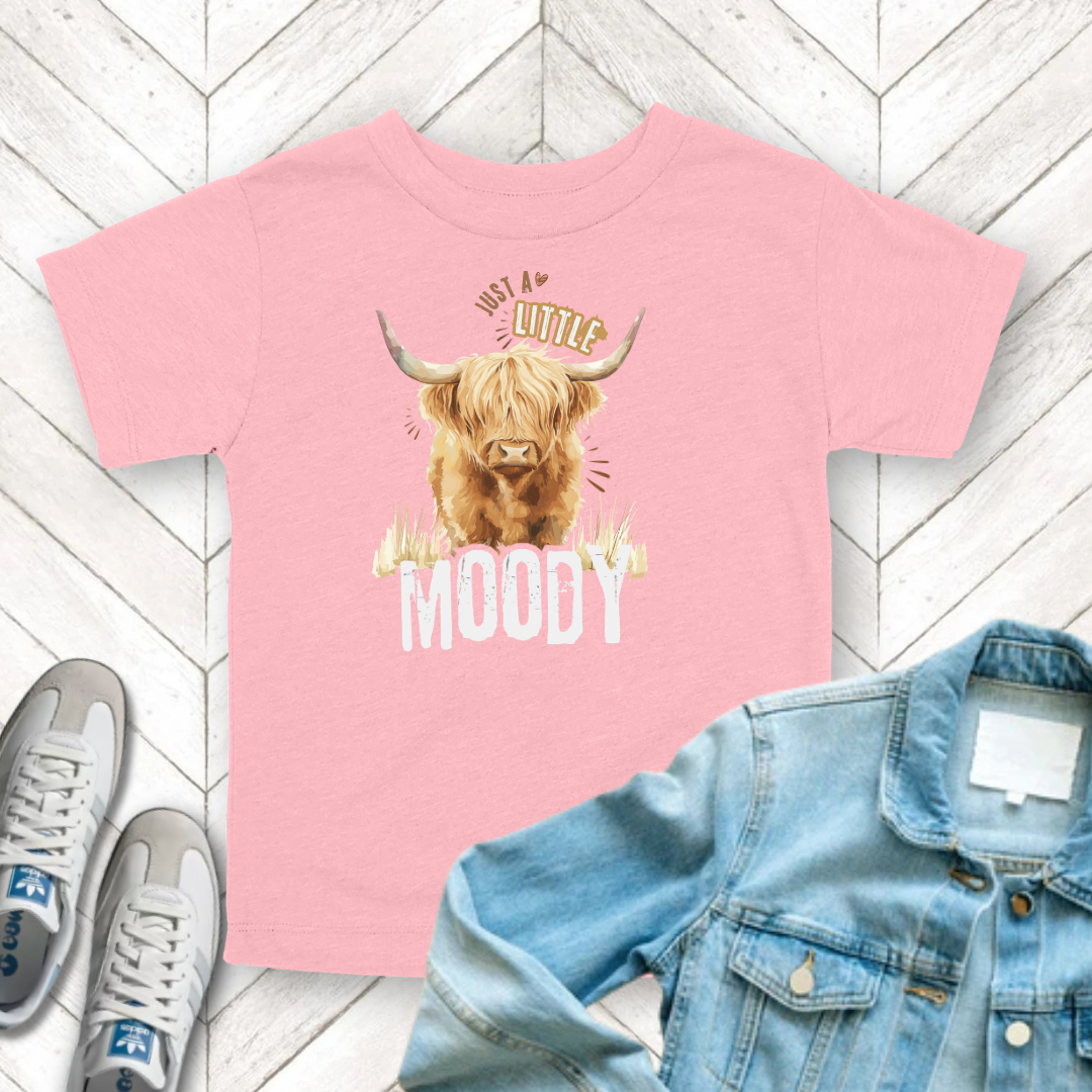 Moody - Unisex Toddler/Kid - Front Print on Light & Dark Tees 👕