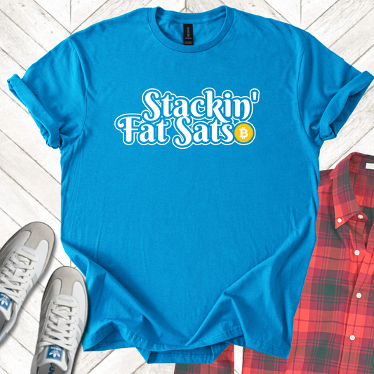 Stakin Sats - Unisex - On Dark and Light Colored Tee👕