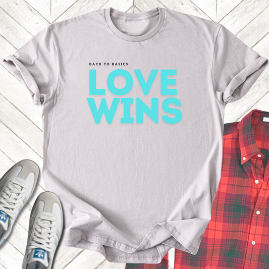 Love Wins - Unisex - On Dark and Light Colored Tee👕