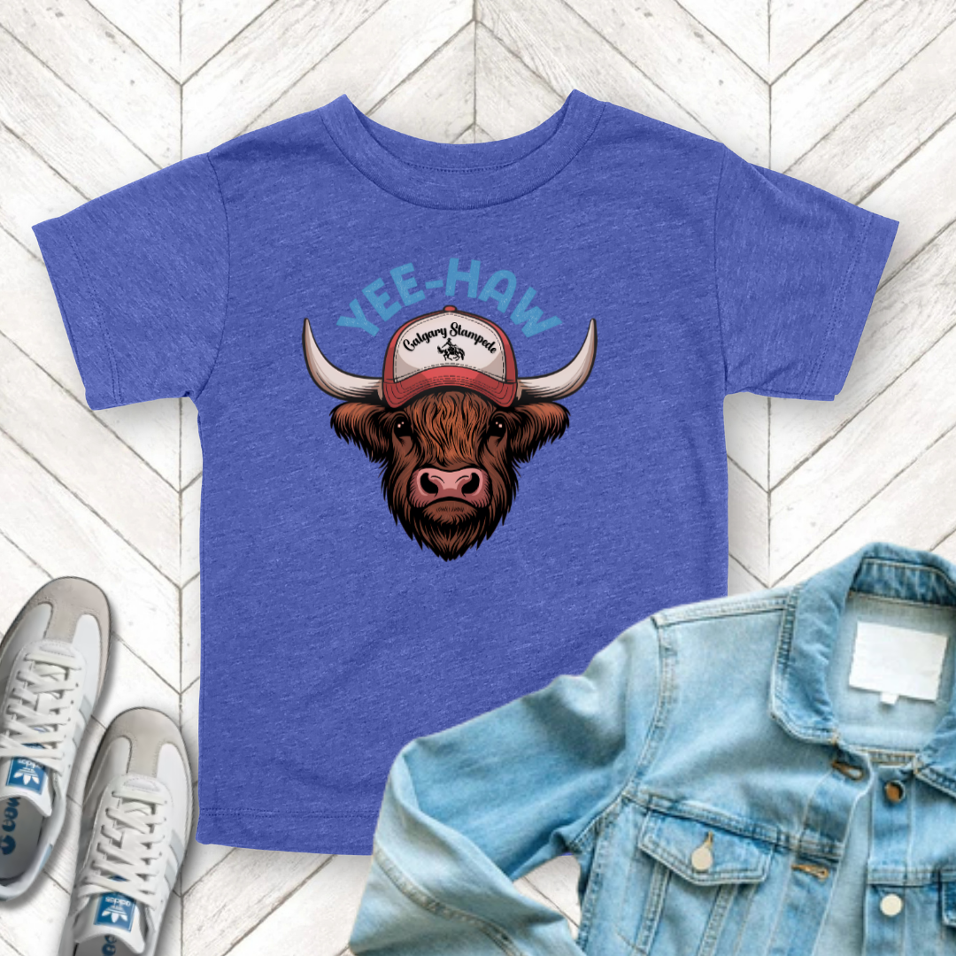Yee Haw - Unisex Toddler/Kid - Front Print on Light & Dark Tees 👕