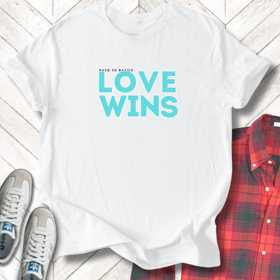 Love Wins - Unisex - On Dark and Light Colored Tee👕