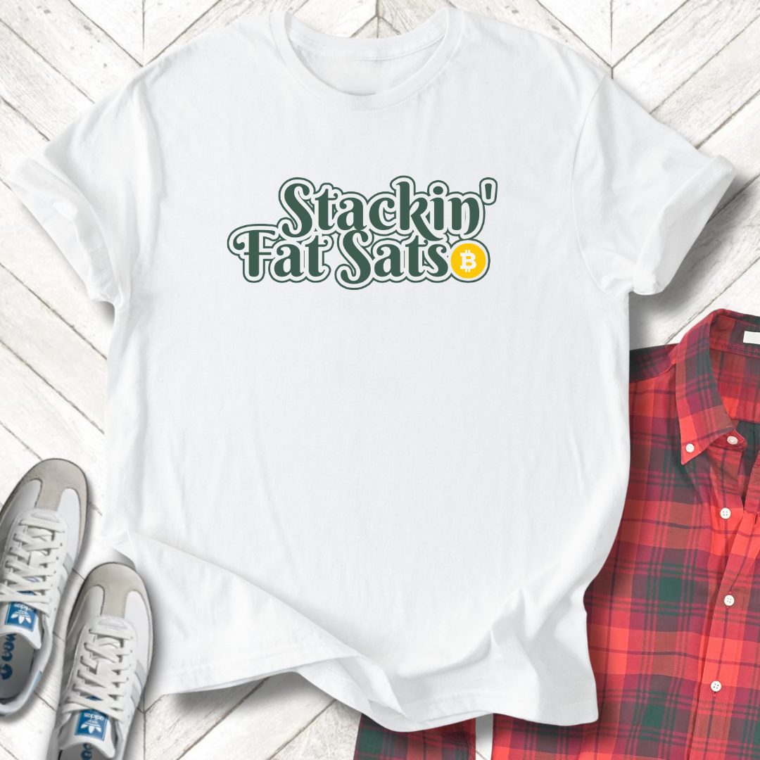 Stakin Sats - Unisex - On Dark and Light Colored Tee👕